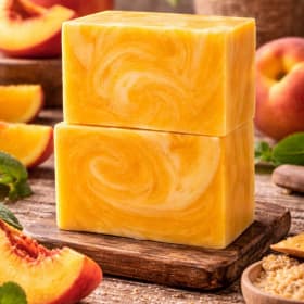 Peach soap item