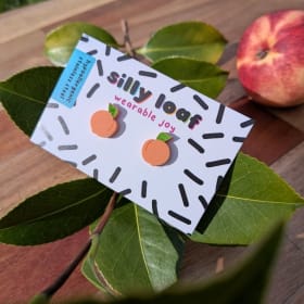 Peach Stud Earrings | Silly Loaf item