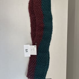 #51 Teal and maroon infinity scarf item