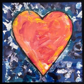 Mrs. Maurin's Kindergarten Heart Painting item