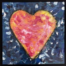 Mrs. Dennis' Kindergarten Heart Painting item