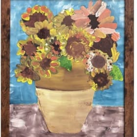 Mrs. Abraham's 1st Grade Van Gogh Sunflowers- B item
