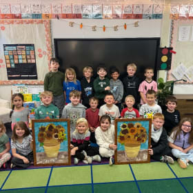 Mrs. Holt's 1st Grade Van Gogh Sunflowers - B item
