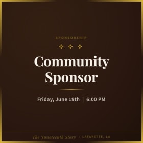 Community Sponsor — Grassroots partner • Open availability item