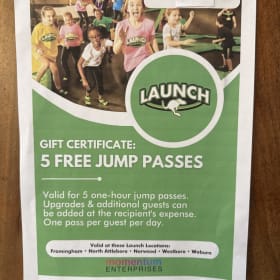 High-Flying Fun at Launch - 5 jump passes item