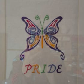 Embroidered “Pride” Butterfly item
