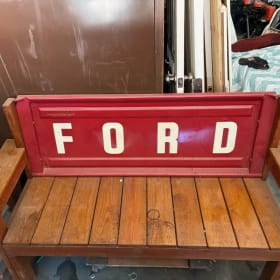 Vintage Ford Tailgate Bench item