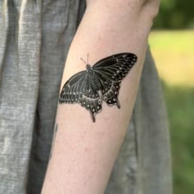 NatureTats "Black Swallowtail Butterfly" Temporary Tattoo item