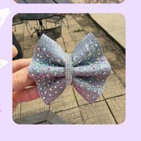 Single Pig Tail Cheer Bow item