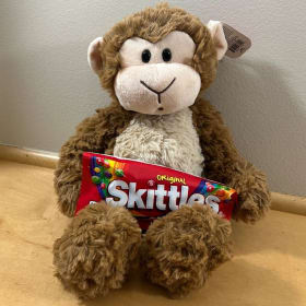 Monkey Plush + Original Skittles item