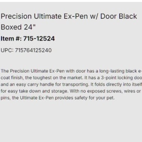 Pet Exercise Pen (Ex-Pen) item