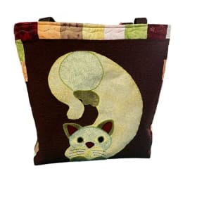 Stitchineedles Pepper Kitty design Handmade Tote item