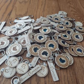 Wooden William's Wardrobe Keychain by Eddie's Gift item
