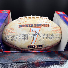 Limited Edition Autographed John Elway HOF Football NIB item
