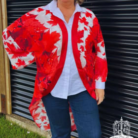 Item 38: BLESSING CANADA KIMONO LONG item
