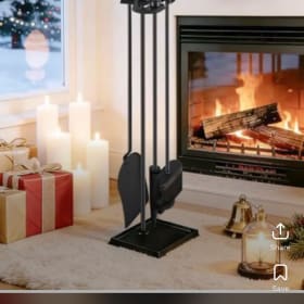 AMAGABELI GARDEN & HOME 5 Pcs Fireplace Tools Sets Black item
