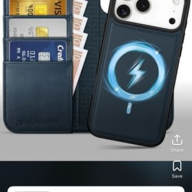 SHIELDON Detachable Wallet Case for iPhone 17 Pro Max 6.9" | item