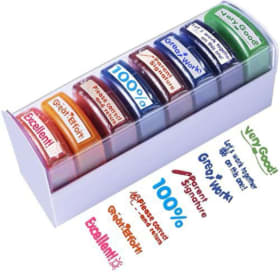 Teacher Stamps for Classroom Grading – 8PCS Self-Inking Rect item