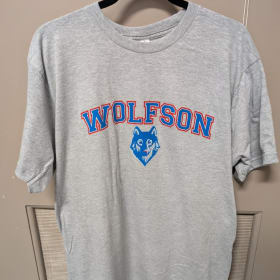 WOLF FACE T-SHIRT GREY item