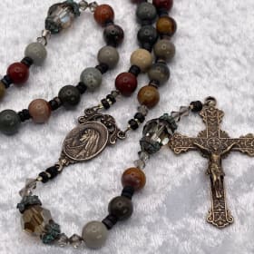 "Desert Grace" Rosary - 1st Foundation Stone - Jasper item