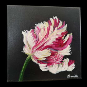 RADIANT BLOOM: Parrot Tulip Canvas Art by Benita Moyers item
