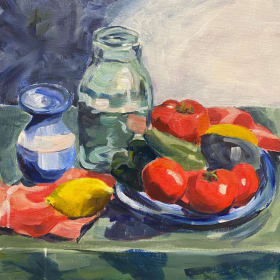 Still Life with Vegetables and Jar item