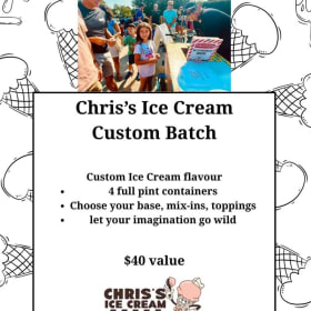 4 pintes de crème glacée / 4 pints of ice cream item