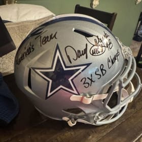 Daryl “Moose” Johnston Autographed Helmet item