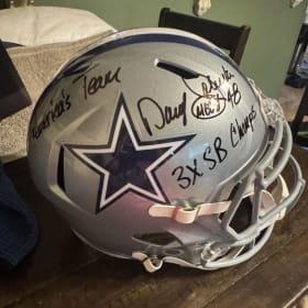 Daryl “Moose” Johnston Autographed Helme - 3 tickets for $50 item
