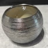 Brushed silver vase item