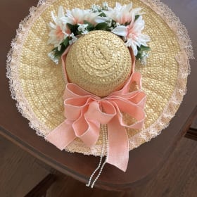 Embellished Straw Hat item