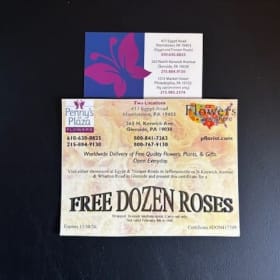 Free Dozen Roses Certificate – Penny's by Plaza Flowers item