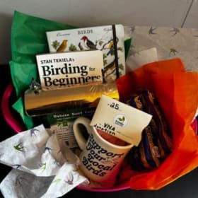 Beginner Bird Watcher & Feeder Gift Basket item