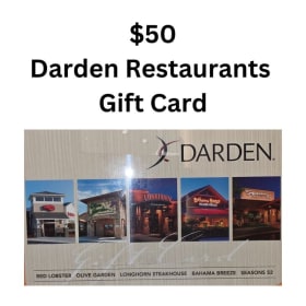 $50 Darden Restaurants Gift Card item