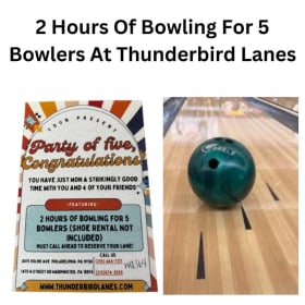 Thunderbird Lanes - 2 Hours of Bowling for 5 People item
