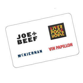Groupe Joe Beef - $250 Gift Card item