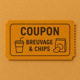 1 coupons - Breuvage & chips item