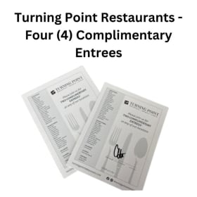 Turning Point Restaurants - Four (4) Complimentary Entrees item