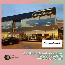 Certificat-Cadeau du restaurant l'Académie Anjou (125$) item