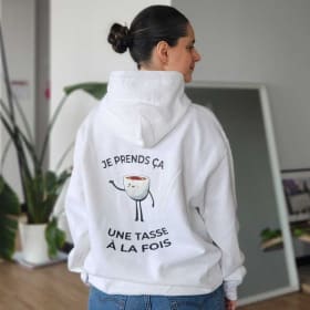 Hoodie Estresso "Prends ça une tasse à la fois" item