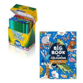 Coloring Book and Markers item