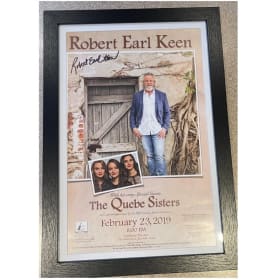 Robert Earl Keen Signed & Framed Concert Poster item
