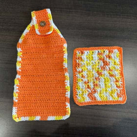 Orange/Yellow Cozy Crochet Collection item