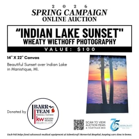 "Indian Lake Sunset" item