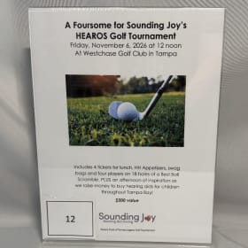#12 - Sounding Joy HEAROS Golf Tournament -Foursome item