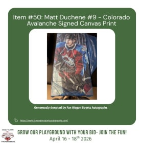 Item #50: Matt Duchene - Colorado Avalanche Signed Print item