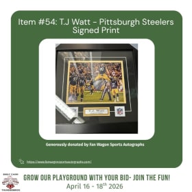 Item #54: T.J Watt - Pittsburgh Steelers Signed Print item