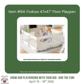Item #64: Fodoss Floor Playpen (47in x47in) item