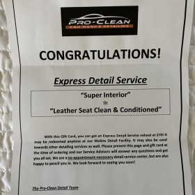 Car package - Casey's and Pro-Clean gift cards - $170 value! item