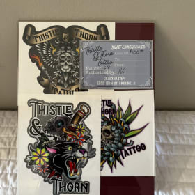 Thistle and Thorn Tattoo package - $100 value! item
